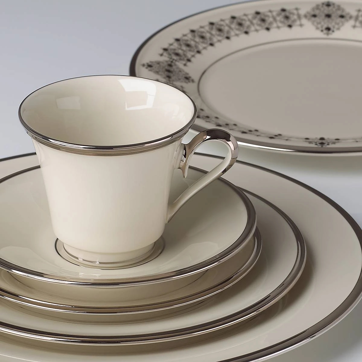 Lenox Dinnerware Solitaire 5pc Place Setting 4 Lenox Dinnerware Solitaire 5pc Place Setting