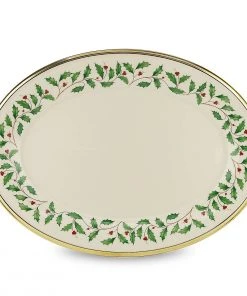 Lenox Holiday Oval Serving Platter Dinnerware