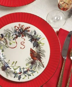 Lenox Dinnerware Winter Greetings 5-Piece Place Setting 5 Lenox Dinnerware Winter Greetings 5-Piece Place Setting