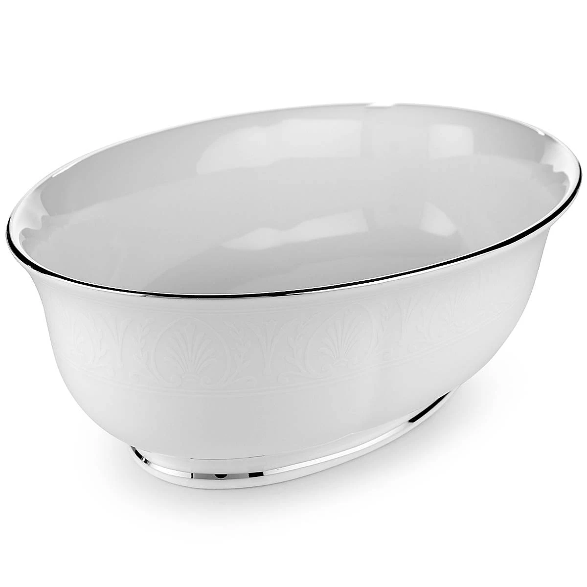 Lenox Dinnerware Hannah Platinum® Open Vegetable Bowl 3 Lenox Dinnerware Hannah Platinum® Open Vegetable Bowl