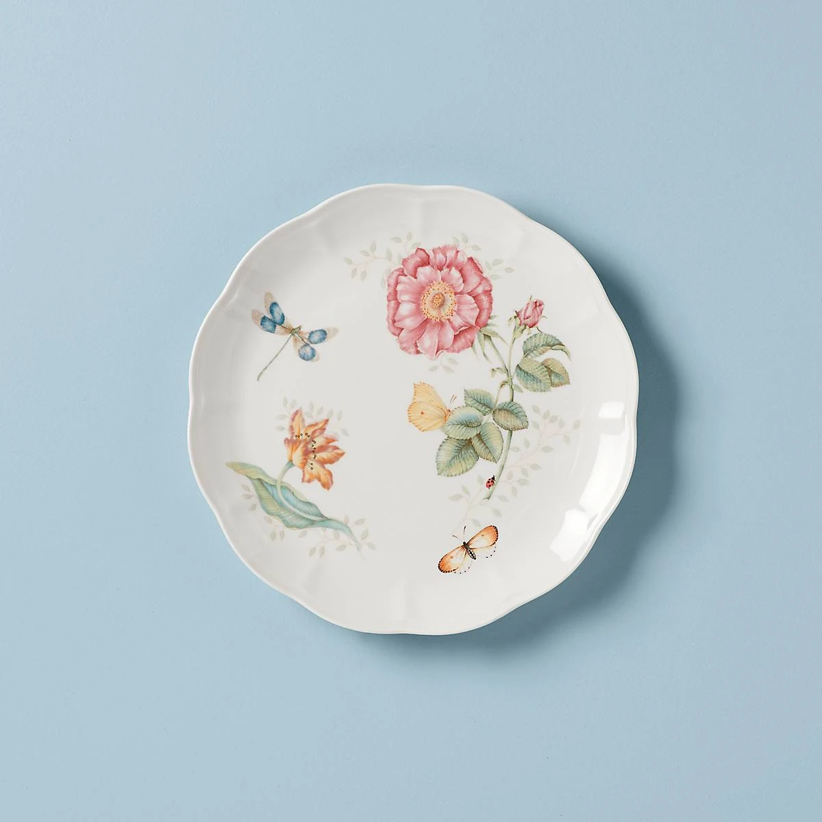 Lenox Butterfly Meadow® Dragonfly Dinner Plate Dinnerware 3 Lenox Butterfly Meadow® Dragonfly Dinner Plate Dinnerware