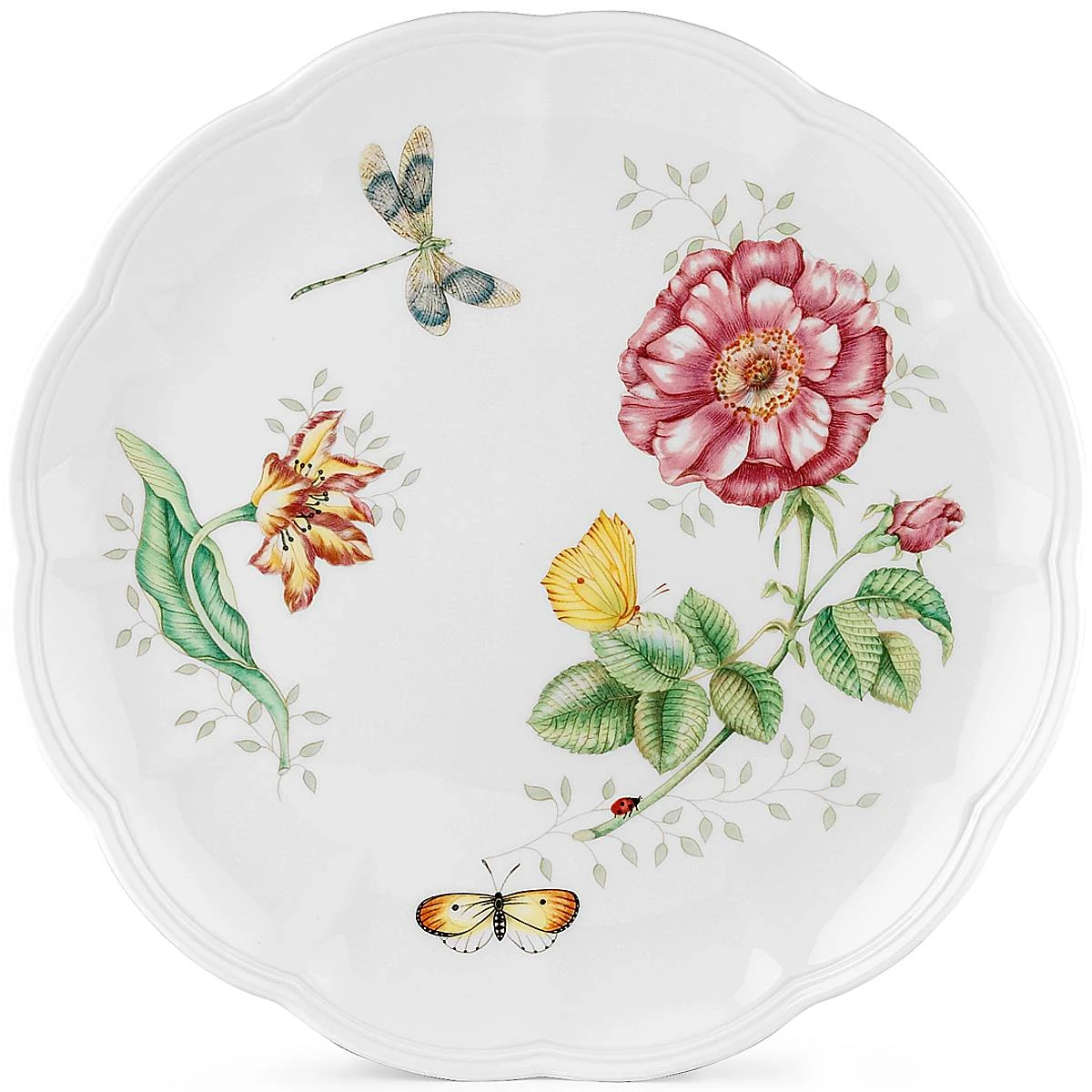 Lenox Butterfly Meadow® Dragonfly Dinner Plate Dinnerware 4 Lenox Butterfly Meadow® Dragonfly Dinner Plate Dinnerware