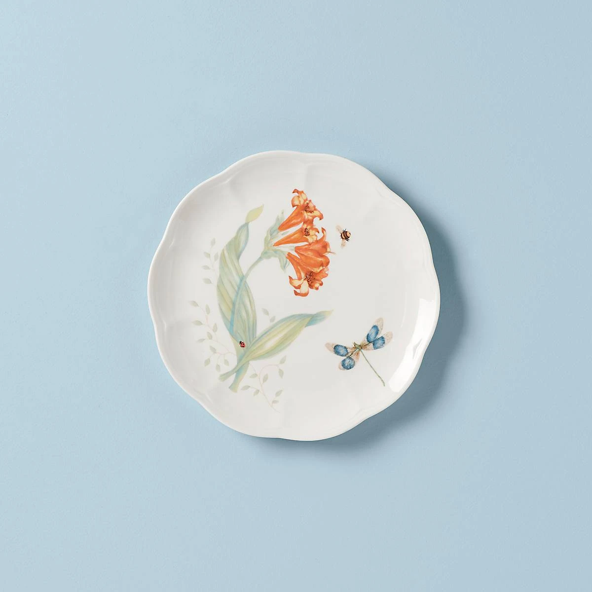 Lenox Dinnerware Butterfly Meadow® Dragonfly Accent Plate 3 Lenox Dinnerware Butterfly Meadow® Dragonfly Accent Plate