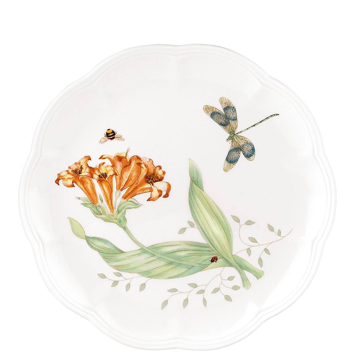 Lenox Dinnerware Butterfly Meadow® Dragonfly Accent Plate 4 Lenox Dinnerware Butterfly Meadow® Dragonfly Accent Plate