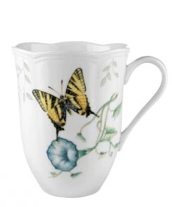 Lenox Butterfly Meadow Tiger Swallowtail Mug Dinnerware 8 Lenox Butterfly Meadow Tiger Swallowtail Mug Dinnerware