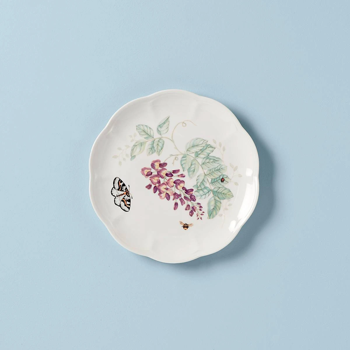 Lenox Butterfly Meadow Blue Butterfly Accent Plate 3 Lenox Butterfly Meadow Blue Butterfly Accent Plate