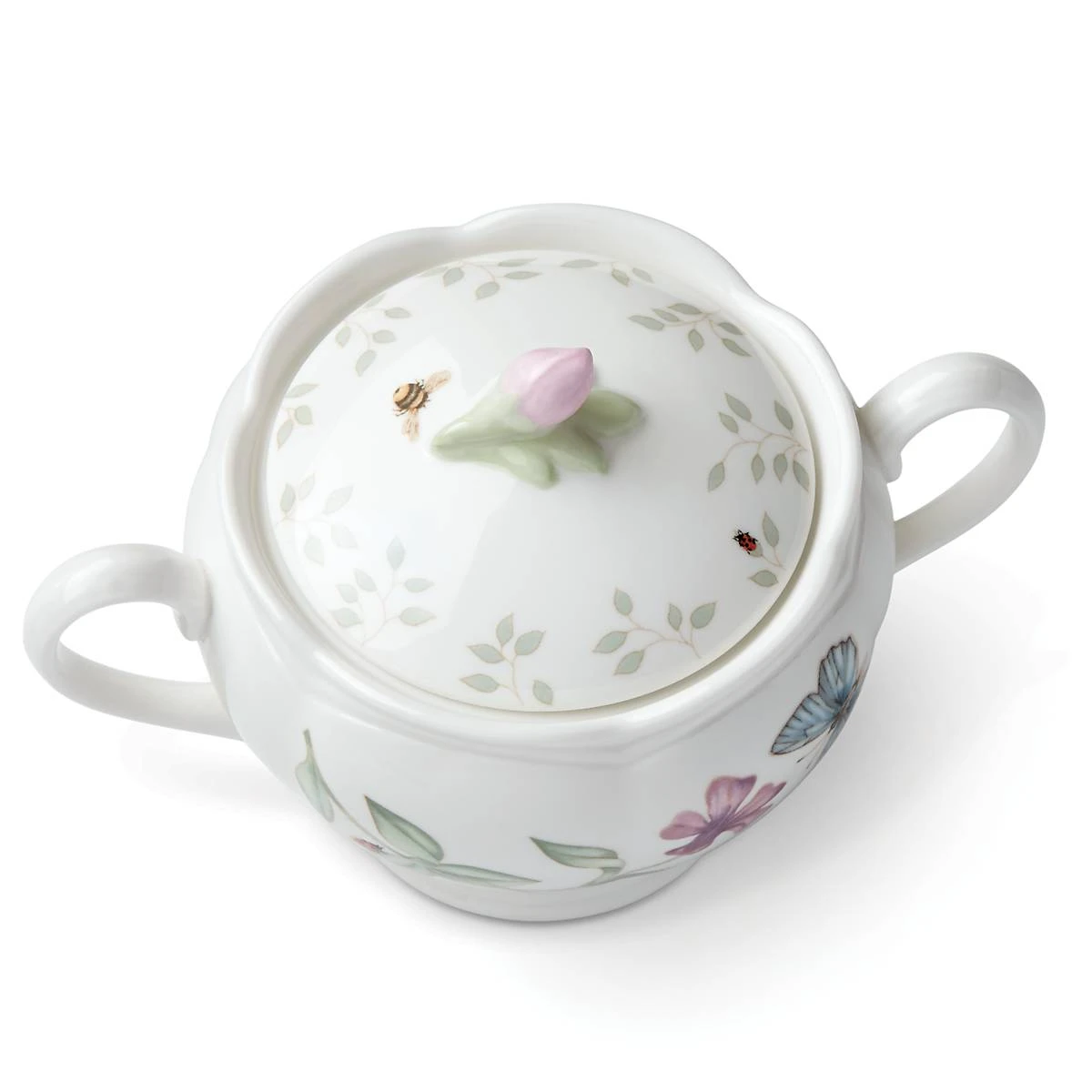 Lenox Butterfly Meadow® Sugar Bowl Dinnerware 6 Lenox Butterfly Meadow® Sugar Bowl Dinnerware