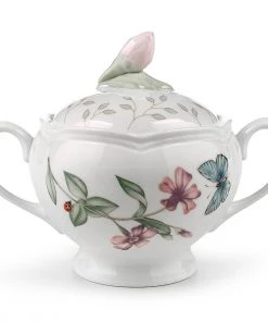 Lenox Butterfly Meadow® Sugar Bowl Dinnerware 8 Lenox Butterfly Meadow® Sugar Bowl Dinnerware