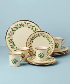 Lenox Dinnerware Holiday 12-Piece Plate & Mug Set