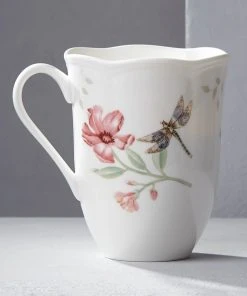 Lenox Dinnerware Butterfly Meadow Orange Sulphur Mug 9 Lenox Dinnerware Butterfly Meadow Orange Sulphur Mug