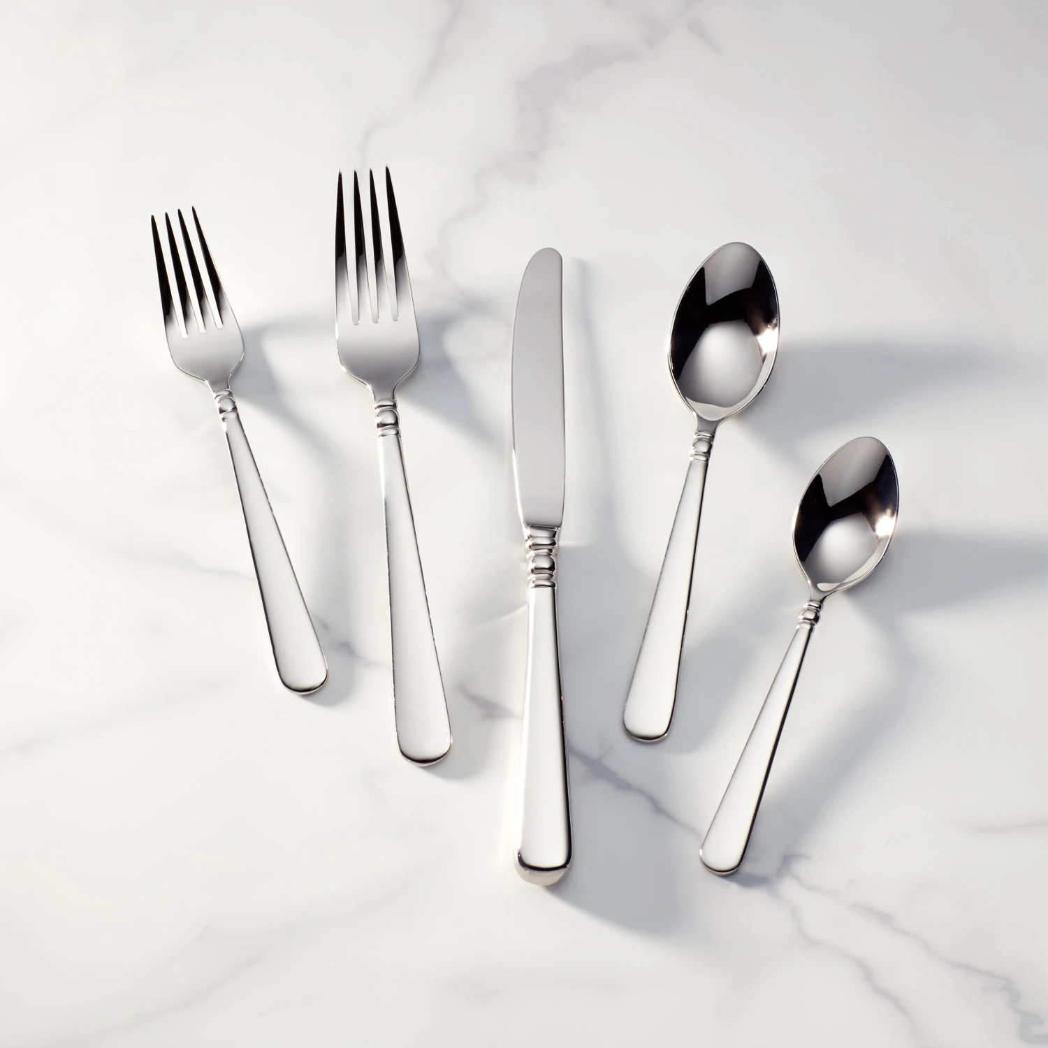 Lenox Pearl Platinum™ 5-piece Place Setting Flatware 3 Lenox Pearl Platinum™ 5-piece Place Setting Flatware