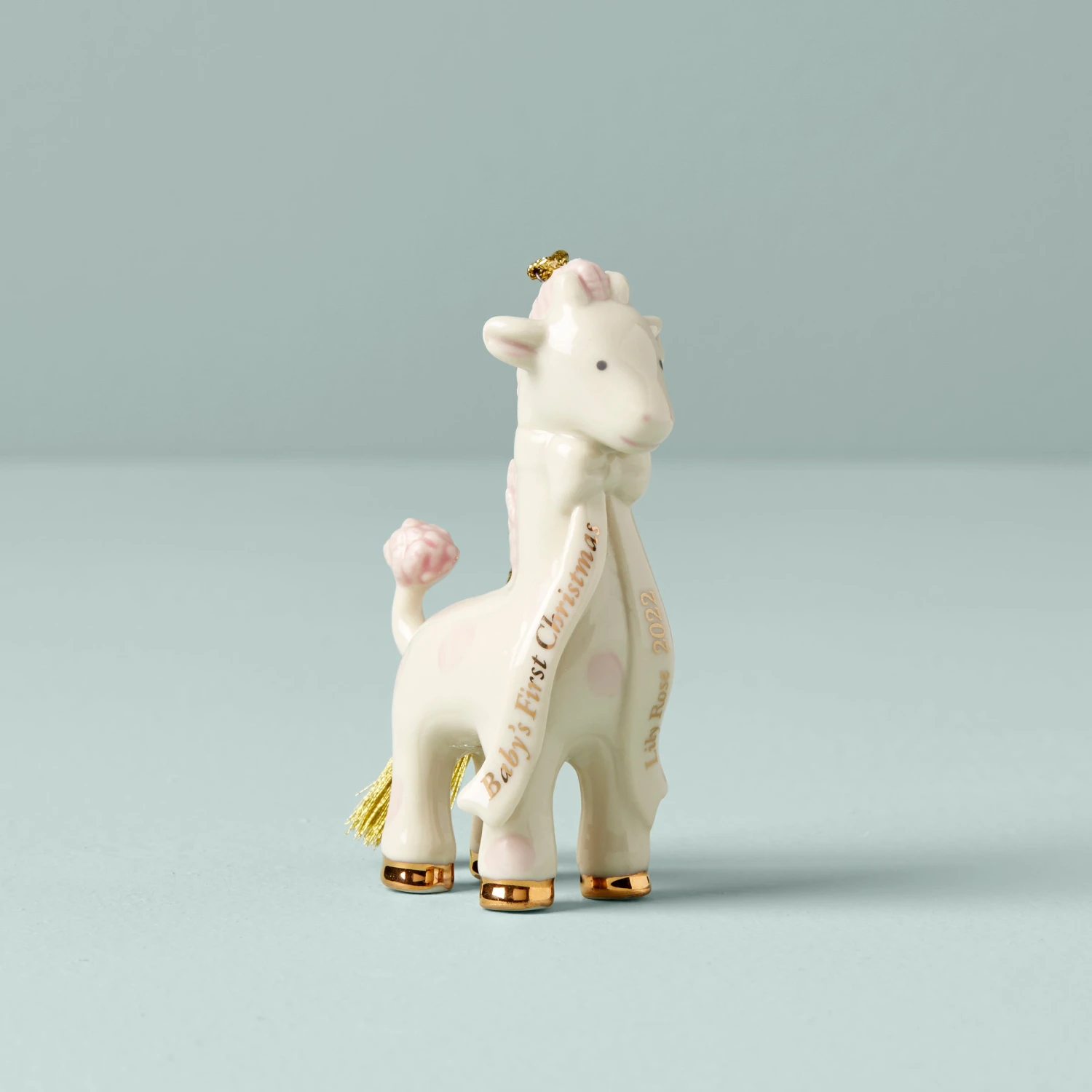 6373294_w11.jpg Lenox Pink Giraffe Baby's First Christmas Ornament