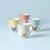 Lenox Butterfly Meadow 4-piece Mug Set Dinnerware 2 Lenox Butterfly Meadow 4-piece Mug Set Dinnerware