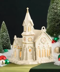 Lenox Mistletoe Park Light-Up Village Church Figurine Home Décor 4 Lenox Mistletoe Park Light-Up Village Church Figurine Home Décor