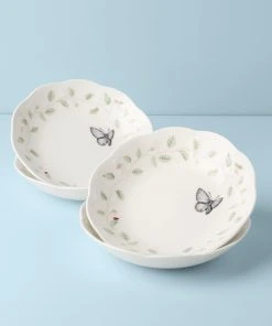 Lenox Butterfly Meadow 4-Piece Pasta Bowl Set Dinnerware