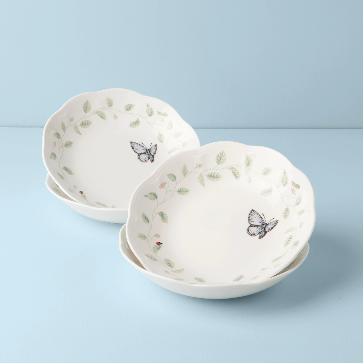 792565_W10.jpg Lenox Butterfly Meadow 4-Piece Pasta Bowl Set Dinnerware