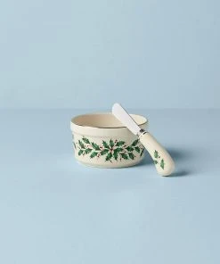 Lenox Hosting The Holidays Dip Bowl & Spreader Dinnerware