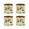 Lenox Holiday Nouveau 4-Piece Napkin Ring Set Table Linens