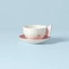 Lenox Butterfly Meadow Figural® Pink Cup And Saucer Dinnerware