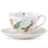 Lenox Butterfly Meadow Dragonfly Cup And Saucer 2 Lenox Butterfly Meadow Dragonfly Cup And Saucer