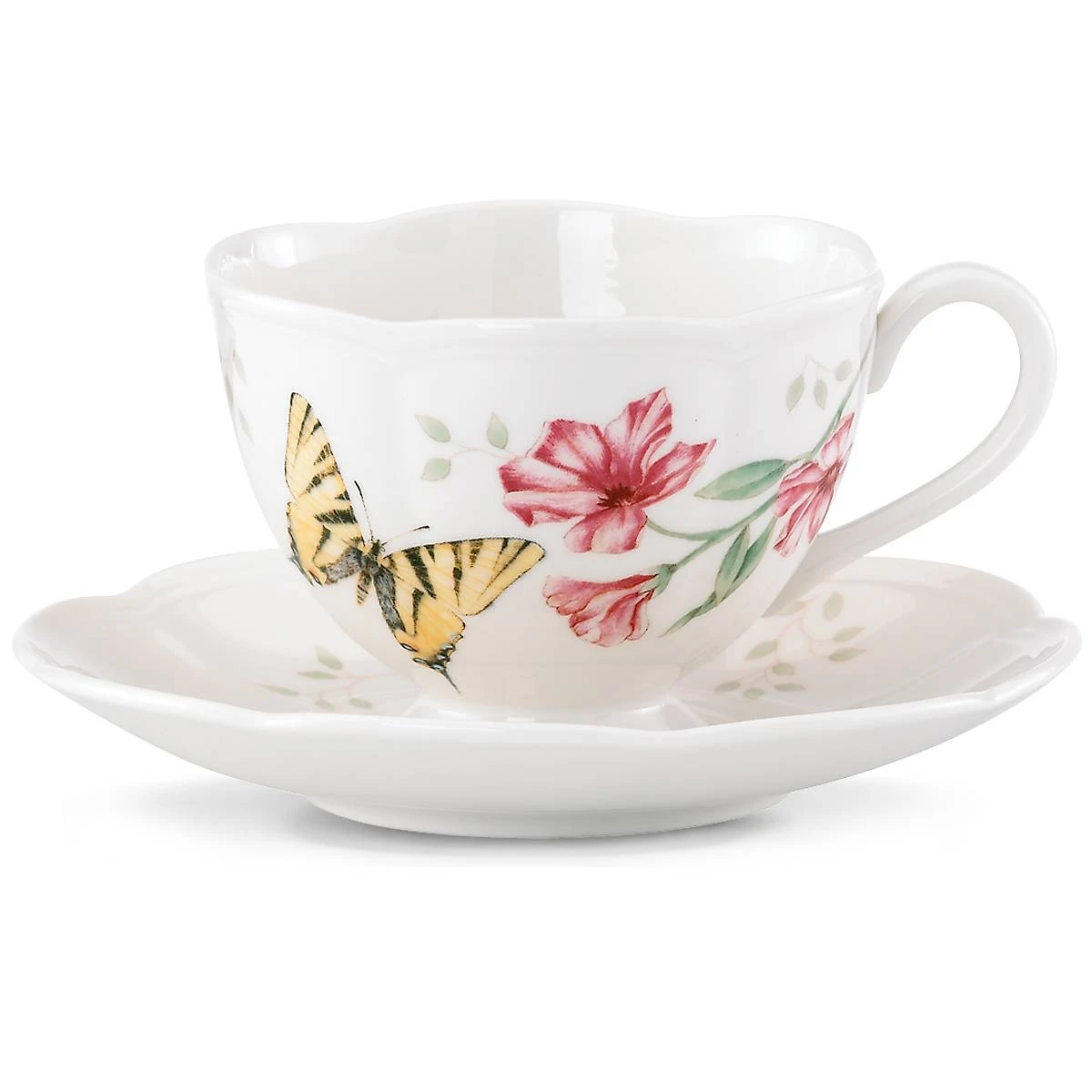 Lenox Butterfly Meadow Swallowtail Cup And Saucer 3 Lenox Butterfly Meadow Swallowtail Cup And Saucer
