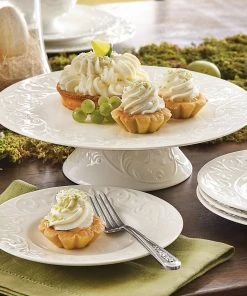 Lenox Opal Innocence Carved 4-pc 7" Dessert Plate Set 4 Lenox Opal Innocence Carved 4-pc 7