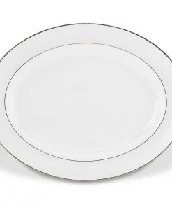 Lenox Opal Innocence Stripe™ 16" Oval Platter Dinnerware