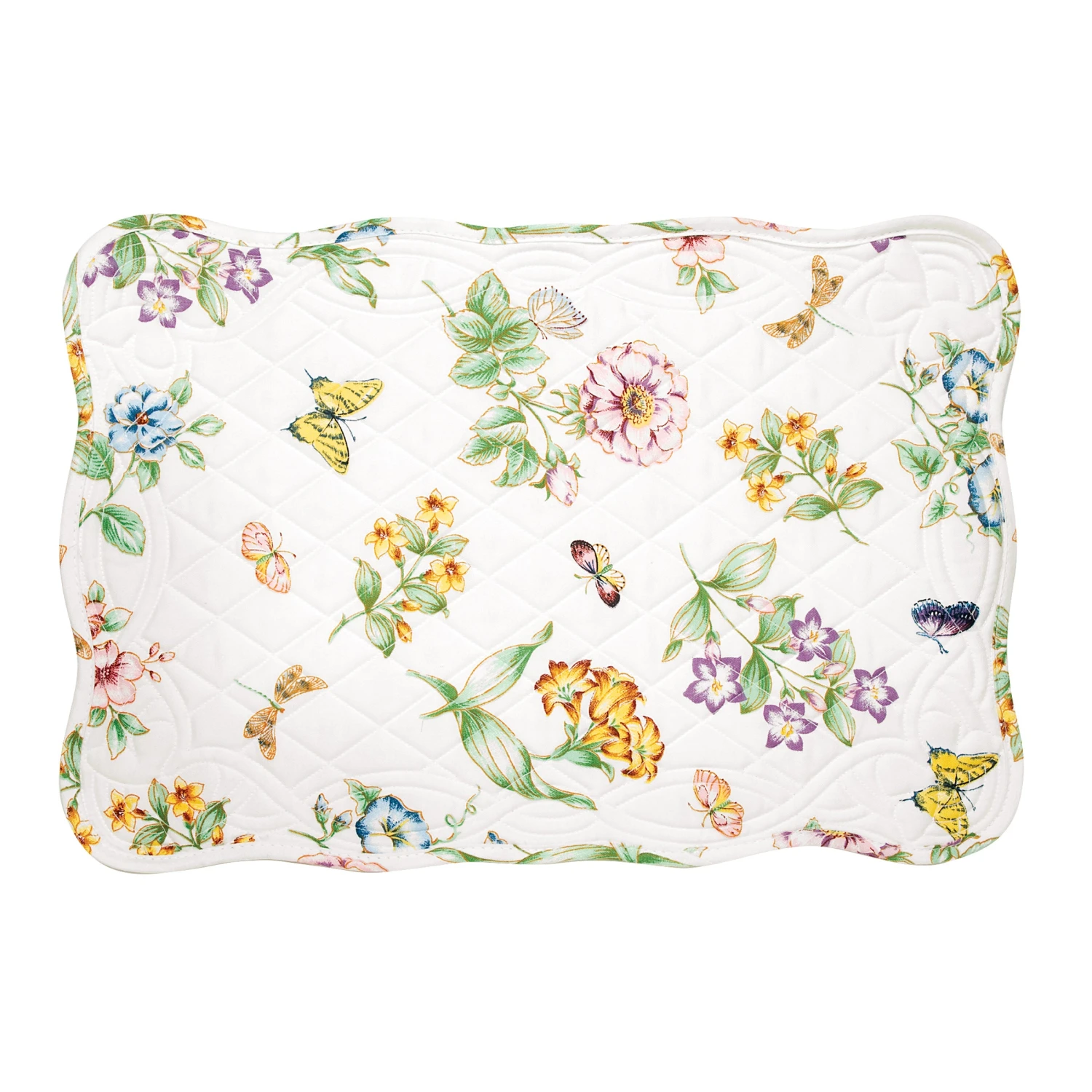 Lenox Table Linens Butterfly Meadow Quilted Place Mat 3 Lenox Table Linens Butterfly Meadow Quilted Place Mat