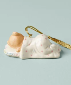 Lenox Personalized Ornaments Baby's First Cuddles & Hugs Bear Ornament