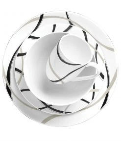 Lenox Vibe Black & Grey™ 4PC Place Setting Dinnerware