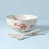 Lenox Dinnerware Butterfly Meadow Salad Bowl & Servers