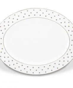 Kate Spade Dinnerware Larabee Road Platinum™ 16" OvalPlatter