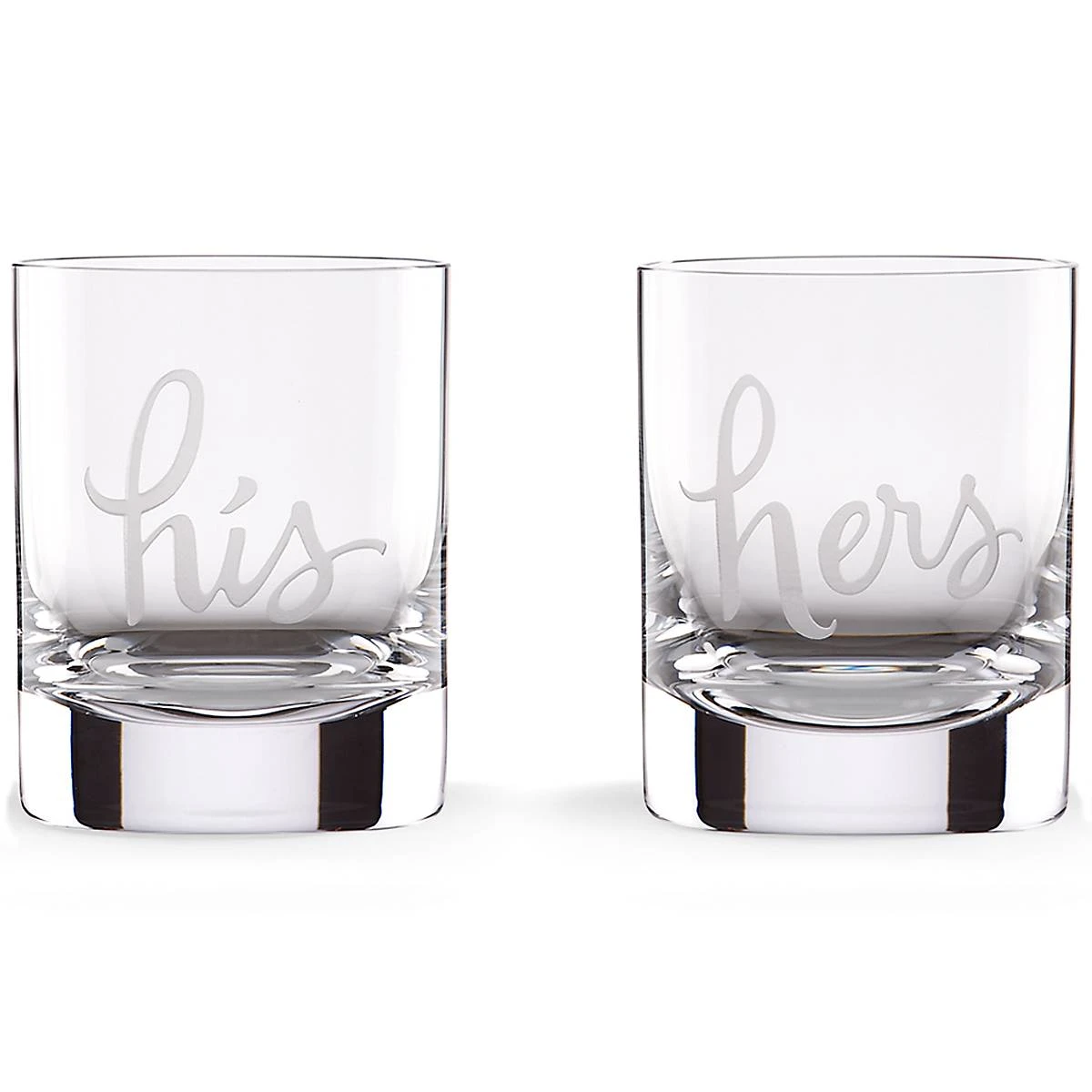820853_wHR.jpg Kate Spade Drinkware Two Of A Kind "His And Hers" 2-piece DOF Glass Set