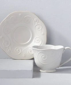 Lenox Dinnerware French Perle ™ Cup And Saucer 7 Lenox Dinnerware French Perle ™ Cup And Saucer