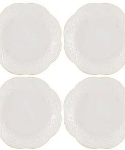Lenox French Perle White™ 4pc Dessert Plate Set