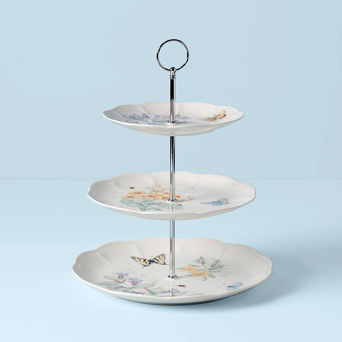 Lenox Butterfly Meadow® 3-tiered Server Dinnerware 3 Lenox Butterfly Meadow® 3-tiered Server Dinnerware