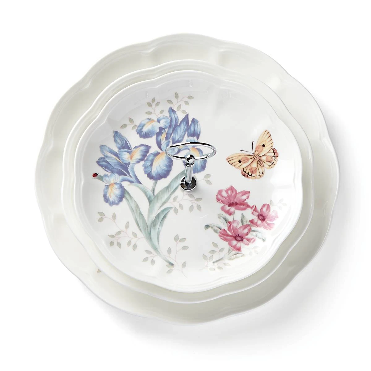 Lenox Butterfly Meadow® 3-tiered Server Dinnerware 5 Lenox Butterfly Meadow® 3-tiered Server Dinnerware