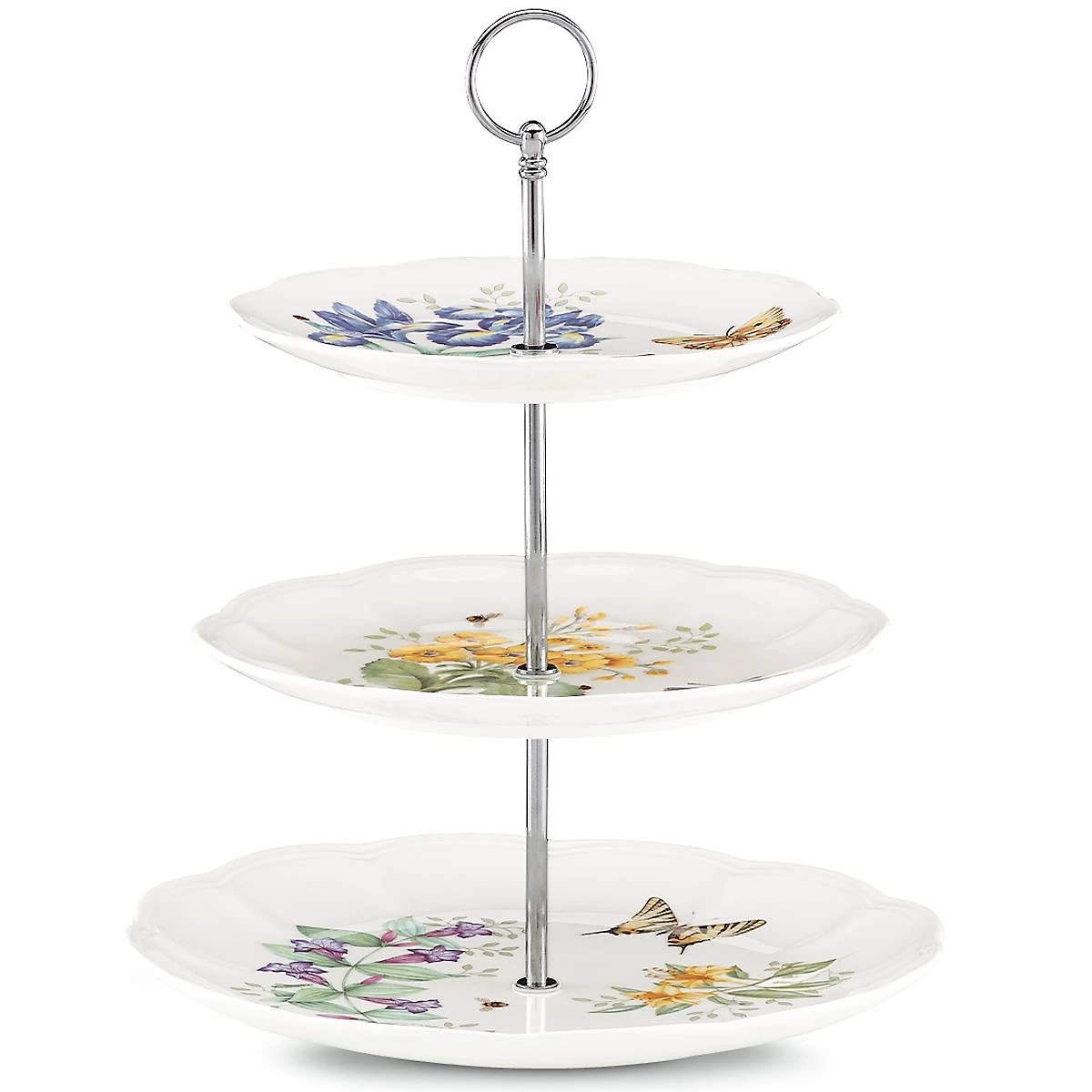 Lenox Butterfly Meadow® 3-tiered Server Dinnerware 4 Lenox Butterfly Meadow® 3-tiered Server Dinnerware