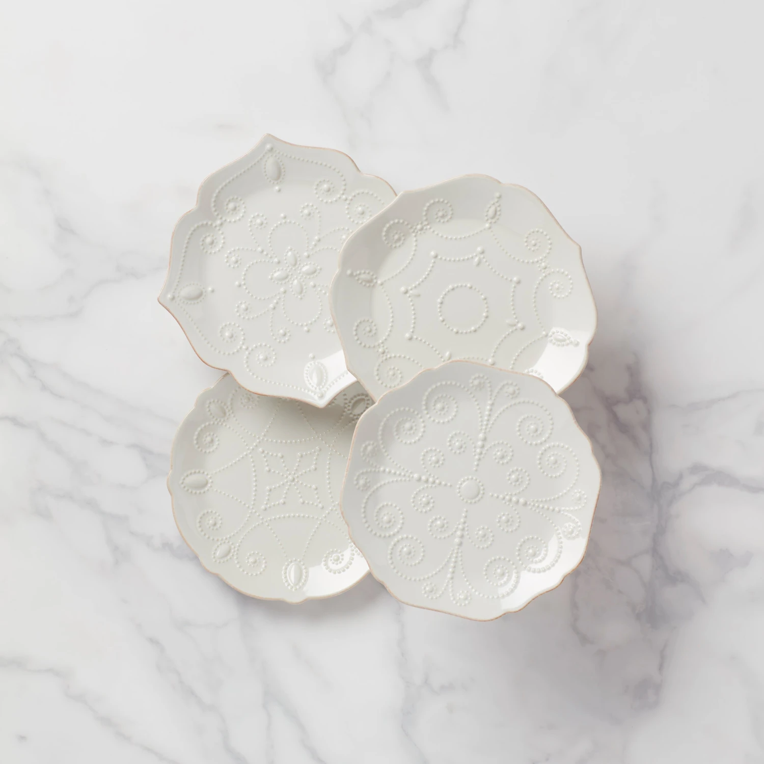 Lenox Dinnerware French Perle ™ 4pc Assorted Dessert Set 3 Lenox Dinnerware French Perle ™ 4pc Assorted Dessert Set