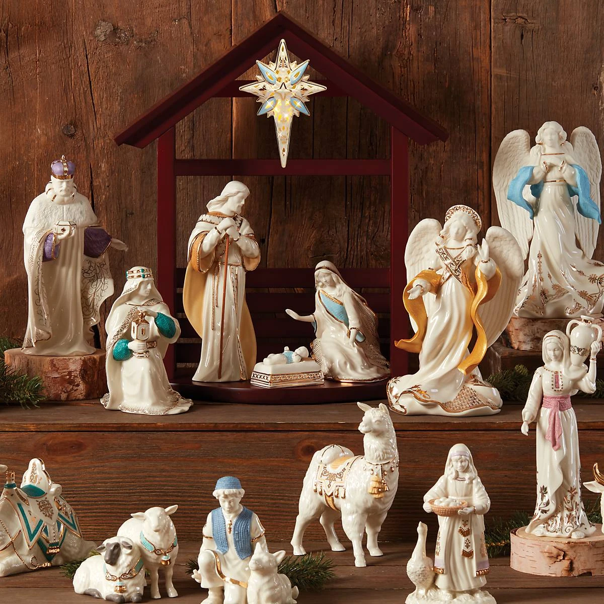 Lenox First Blessing Nativity™ Wood Créche 4 Lenox First Blessing Nativity™ Wood Créche