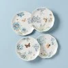 Lenox Dinnerware Butterfly Meadow Blue 4-Piece Dessert Plate Set
