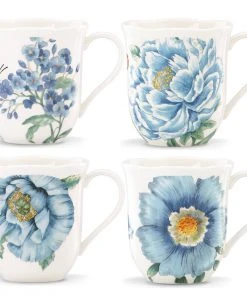 Lenox Dinnerware Butterfly Meadow Blue® 4-piece Mug Set