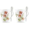 Lenox Butterfly Meadow® Mugs And Spoon Set Dinnerware