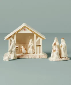 Lenox Mistletoe Park 6-Piece Manger Set Nativity
