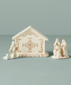 Lenox Mistletoe Park 6-Piece Manger Set Nativity