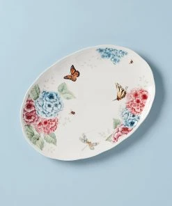 Lenox Butterfly Meadow Hydrangea® 16" Oval Platter Dinnerware