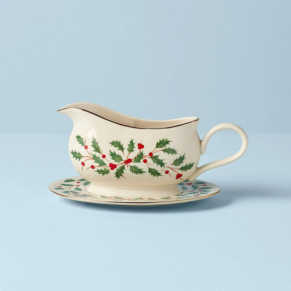843318_w10_a8cfab94-3107-457b-8ed3-069ac51a4200.jpg Lenox Holiday Gravy Boat & Stand