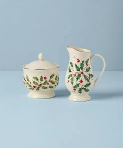 Lenox Dinnerware Holiday Sugar & Creamer Set