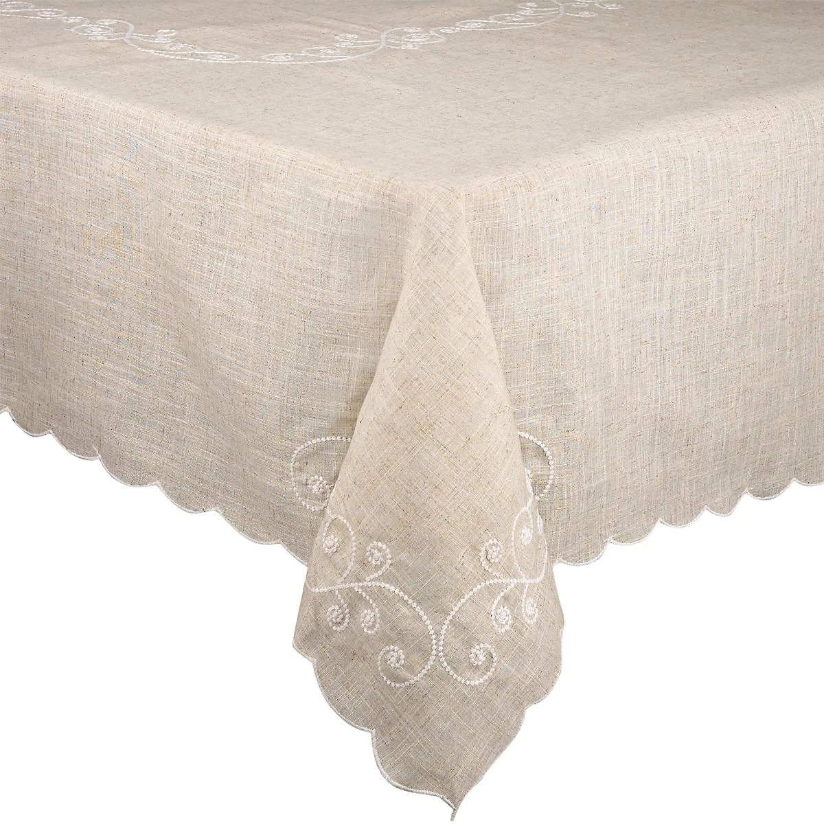 846752_wHR.jpg Lenox Table Linens French Perle 60" X 102" Tablecloth