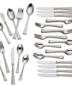 Gorham Column Frosted™ 45-piece Flatware Set